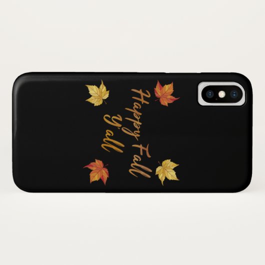 Happy Fall Y'all Herbstmapelleaf Case-Mate iPhone Hülle (Rückseite (Horizontal))