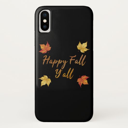 Happy Fall Y'all Herbstmapelleaf Case-Mate iPhone Hülle (Rückseite)