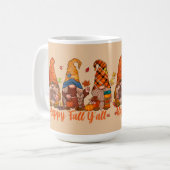 Happy Fall Y'All Holiday Gnomes Kaffeetasse (Vorderseite Links)