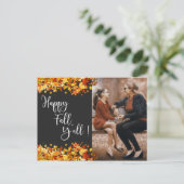 Happy Fall Y'all Holiday Postcard Postkarte (Stehend Vorderseite)