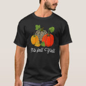 Happy Fall Y'all its Fall Y'all Leopard Druckpumpe T-Shirt (Vorderseite)