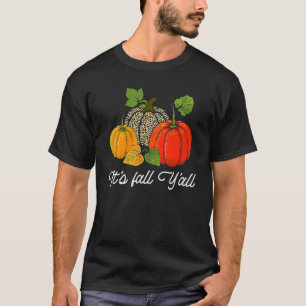 Happy Fall Y'all its Fall Y'all Leopard Druckpumpe T-Shirt