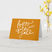 Happy Fall Y'all Karte (Gelbe Blume)