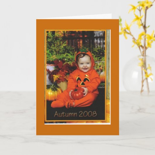 Happy Fall Y'all !!! Karte (Gelbe Blume)