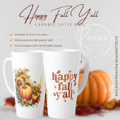 Happy Fall Y'all Keramik Latte Tasse