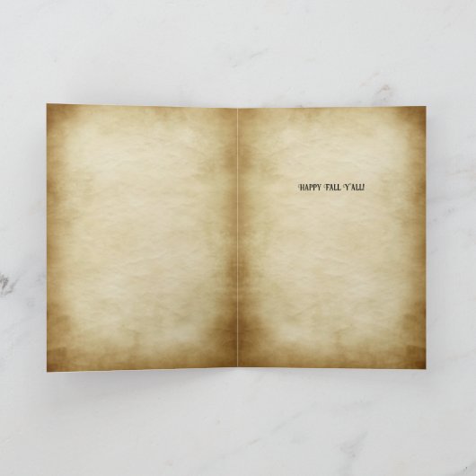 Happy Fall Y'all Kitten, Pumpkin Patch Cat Karte (Innenseite)