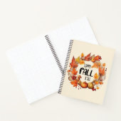 Happy Fall Y'all - Kürbis und Herbst verlassen Kra Notizblock (Innenseite)