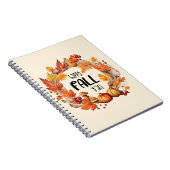Happy Fall Y'all - Kürbis und Herbst verlassen Kra Notizblock (Rechte Seite)
