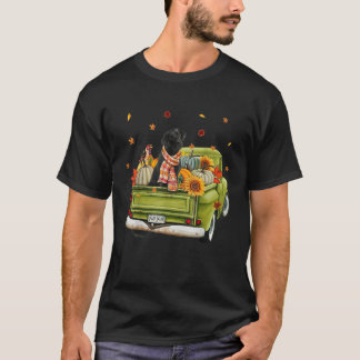 Happy Fall Yall Labrador Hund auf Truck Pumpkin Fa T-Shirt