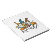 Happy Fall Y'all Leopard Gnome Notizblock (angewinkelt)