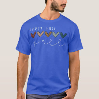 Happy Fall Yall Letter Niedlicher Herbst Grafik se T-Shirt