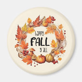 Happy Fall Y'all Magnet (Vorne)