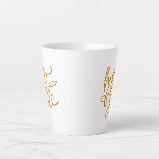 Happy Fall Y'all Milchtasse (Vorderseite)