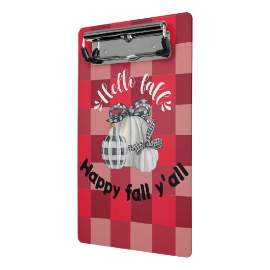 Happy Fall Y'all Mini Klemmbrett (Gewinkelt2)