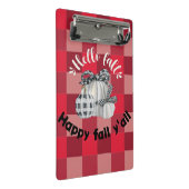 Happy Fall Y'all Mini Klemmbrett (Schrägansicht)