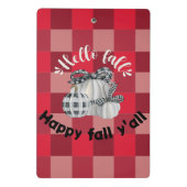 Happy Fall Y'all Mini Klemmbrett (Rückseite)