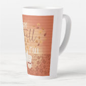 Happy Fall Y'all mit Kaffee und Herbst Blätter Milchtasse (Rechte Ecke)