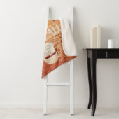 Happy Fall Y'all mit Kaffee und Herbst Blätter Sherpadecke (Beispiel)