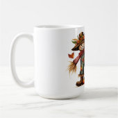 Happy Fall Yall Niedlich Scarecrow und Herbstblätt Kaffeetasse (Links)