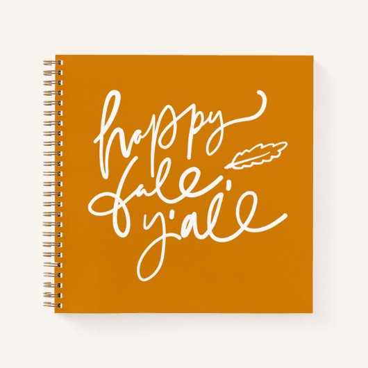 Happy Fall Y'all Notizblock (Vorderseite)