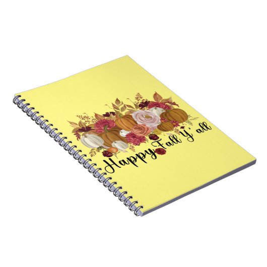 Happy Fall Y'all Notizblock (Rechte Seite)