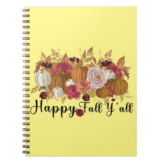 Happy Fall Y'all Notizblock (Vorderseite)