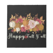 Happy Fall Y'all Notizblock (Vorderseite)