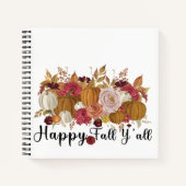 Happy Fall Y'all Notizblock (Vorderseite)