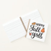 Happy Fall Y'all Notizblock (Innenseite)