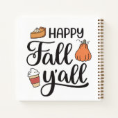 Happy Fall Y'all Notizblock (Rückseite)