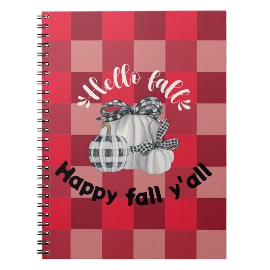 Happy Fall Y'all Notizblock (Vorderseite)