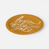 Happy Fall Y'all Pappteller (Schrägansicht)