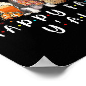 Happy Fall Y'all Pitbull Dog Kaffee Pumpkin Fall A Poster (Ecke)