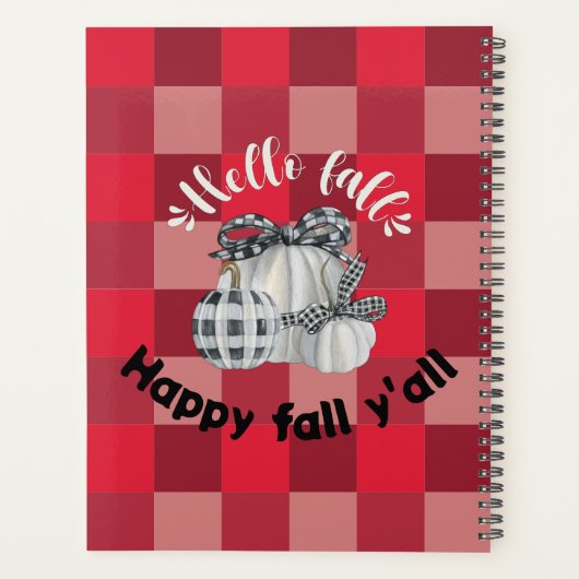 Happy Fall Y'all Planer (Rückseite)