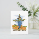 Happy Fall Y'All Postkarte (Stehend Vorderseite)