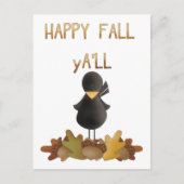 Happy Fall Y'All Postkarte (Vorderseite)
