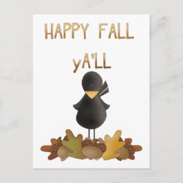 Happy Fall Y'All Postkarte