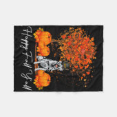 Happy Fall Y'all Pumpkin Australian Cattle Dog Tha Fleecedecke (Vorderseite (Horizontal))
