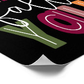 Happy Fall Yall Pumpkin Erntedank Halloween Cut Poster (Ecke)