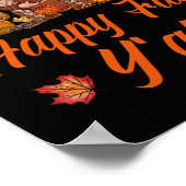 Happy Fall Y'all Pumpkin Gewürz Herbst Nomaden Poster (Ecke)