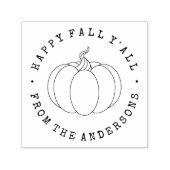 Happy Fall Y'all Pumpkin Permastempel (Design)