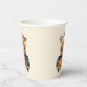 Happy Fall Y'all - Rustikaler LKW mit Pumpkins Pappbecher (Links)