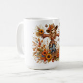 Happy Fall Ya'll Scarecrow Kaffeetasse (Vorderseite Links)