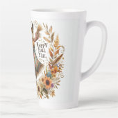 Happy Fall Ya'll Scarecrow und Herbstblätter Milchtasse (Rechts)