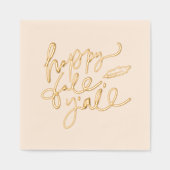 Happy Fall Y'all Servietten Mit Folie (Vorderseite)