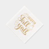 Happy Fall Y'all Servietten Mit Folie (Rechts)