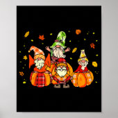 Happy Fall Yall Shirt Buffalo Pumpkin Autumn Gnome Poster (Vorne)