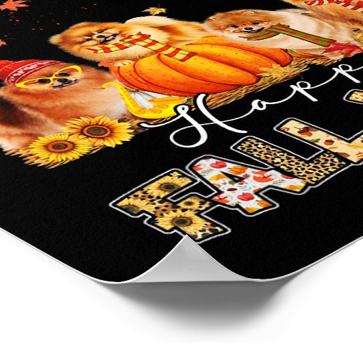 Happy Fall Yall Spitz Herbst Lover Pumpkins H Poster (Ecke)