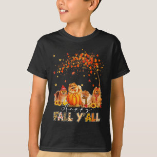 Happy Fall Yall Spitz Herbst Lover Pumpkins H T-Shirt