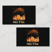 Happy Fall Yall Spitz Herbst Lover Pumpkins H Visitenkarte (Vorne/Hinten)